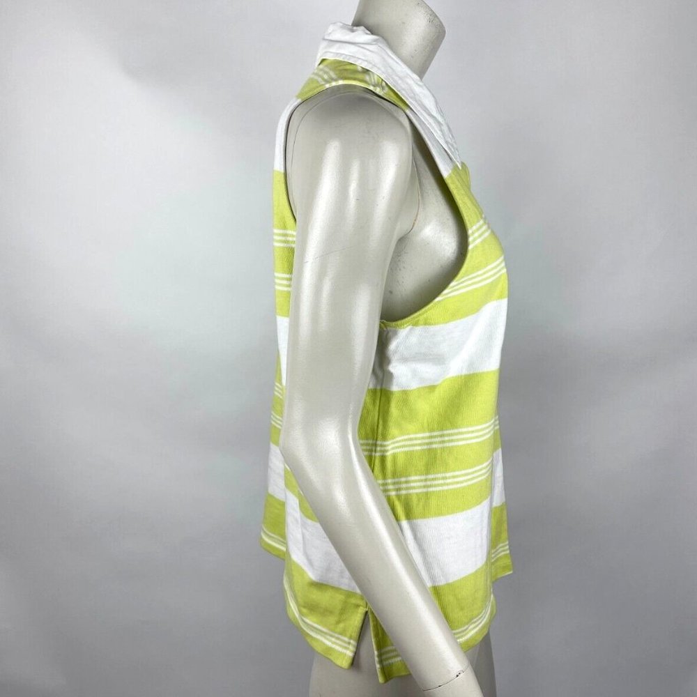 Anthropologie Maeve Maeve Rigby Polo Tank Women L Collared Sleeveless Shirt - Picture 4 of 12